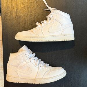 Nike Air Jordan White High-Top Sneakers, Men’s Size 8
